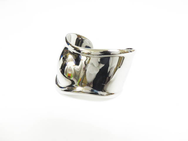 ティファニー Tiffany Co エルサ ペレッティ ボーンカフ バングル ルテニウム 69 5g ガンメタリック シルバー ブランド古着ベクトル 中古 0927 0660 メンズ レディース 034 ベクトルパーク