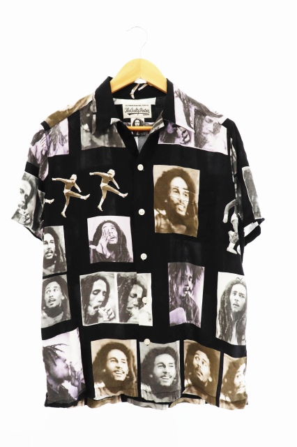 ワコマリア Wacko Maria Bob Marley S S Hawaiian Shirt ボブ マーリー ハワイアン シャツ M ブランド古着ベクトル 中古1001 0100 メンズ 034 ベクトルパーク