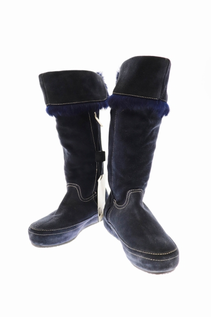 ディー ジー ジュニア D G Junior スエード ロング ブーツ 32 ネイビー ブランド古着ベクトル 中古 1009 0005 キッズ 034 ベクトルパーク
