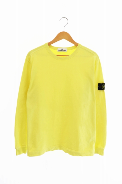 ストーンアイランド Stone Island ss ヘビーウェイト コットン クルーネック L S カットソー 長袖 Tシャツ L 黄 イエロー ブランド古着ベクトル 中古 1021 0070 メンズ 034 ベクトルパーク