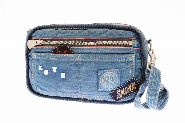 ポータークラシック Porter Classic カスタム スペシャル モデル リバーシブル デニム ショルダー バッグ インディゴ ブランド古着ベクトル 中古 1022 0080 メンズ 034 ベクトルパーク