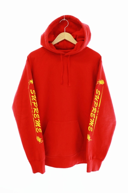 シュプリーム Supreme 16aw Rose Hooded Sweatshirt ローズ プルオーバー パーカー L 赤 レッド ブランド古着ベクトル 中古 1023 00 メンズ 034 ベクトルパーク