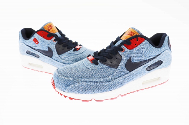 ナイキ Nike By You Air Max 90 Levi S エア マックス デニム リーバイス 7079 9 28 インディゴブルー レッド ブランド古着ベクトル 中古 1016 0130 メンズ 034 ベクトルパーク
