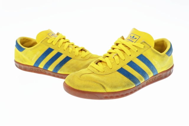 アディダス Adidas Hamburg ハンブルグ 復刻 スウェード スニーカー D 28 5 黄 イエロー ブランド古着ベクトル 中古 1028 0015 メンズ 034 ベクトルパーク