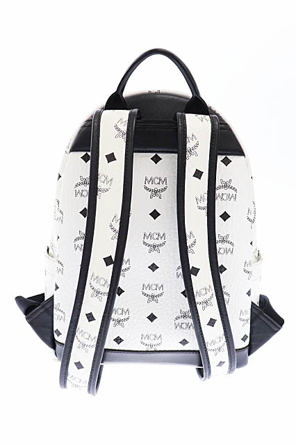 エムシーエム Mcm Stark Backpack スターク バックパック リュック Mmk6sve37 白 ホワイト ブランド古着ベクトル 中古 1105 0250 メンズ レディース 034 ベクトルパーク