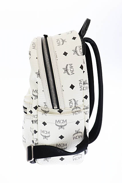 エムシーエム Mcm Stark Backpack スターク バックパック リュック Mmk6sve37 白 ホワイト ブランド古着ベクトル 中古 1105 0250 メンズ レディース 034 ベクトルパーク