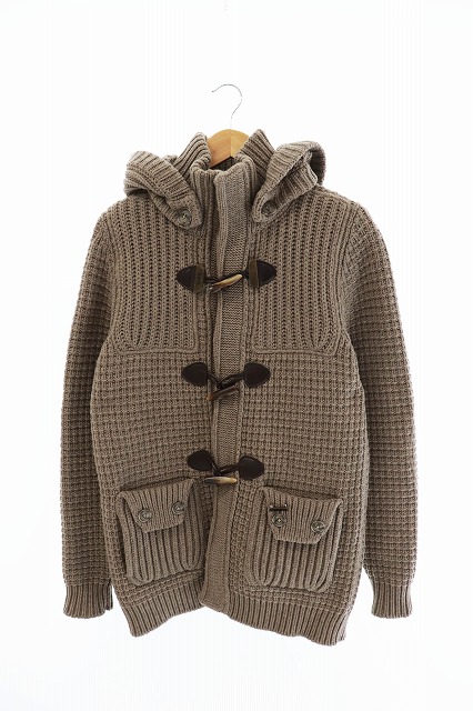 バーク Bark ダッフル コート ニット 0006 Xs ブラウンベージュ ブランド古着ベクトル 中古 1114 0035 メンズ 034 ベクトルパーク