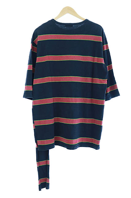 ラッドミュージシャン Lad Musician 17ss Border T Shirt 変形 ボーダー 七分袖 Tシャツ ロンt 2217 702 42 黒 ブラック ブランド古着ベクトル 中古 1122 0035 メンズ 034 ベクトルパーク ラッドミュージシャン Lad Musician 17ss Border T Shirt 変形 ボーダー 七分袖 Tシャツ ロンt 2217 702 42 黒 ブラック ブランド古着ベクトル 中古 1122 0035 メンズ 034 ベクトルパーク