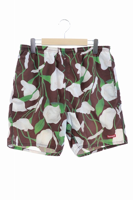 シュプリーム Supreme 18ss Lily Nylon Water Short リリー ナイロン ハーフ パンツ M 茶 ブラウン ブランド古着ベクトル 中古 1217 0050 メンズ 034 ベクトルパーク