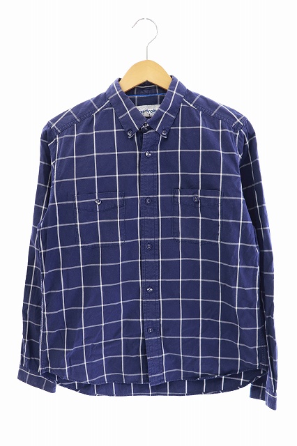 ホワイトマウンテニアリング White Mountaineering Wardrobe ワードローブ チェック 長袖 シャツ Wr 1 紺 ネイビー ブランド古着ベクトル 中古 0005 メンズ 034 ベクトルパーク