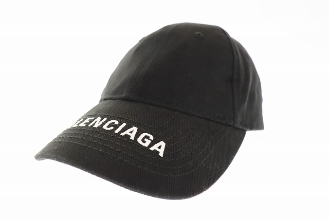 バレンシアガ Balenciaga Logo Baseball Cap ロゴ ベースボール キャップ 黒 ブラック ブランド古着ベクトル 中古 1217 0070 メンズ 034 ベクトルパーク