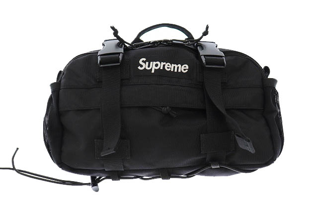 シュプリーム Supreme 19aw Waist Bag ボックス ロゴ ウエスト ボディ バッグ 黒 ブラック ブランド古着ベクトル 中古 0050 メンズ 034 ベクトルパーク