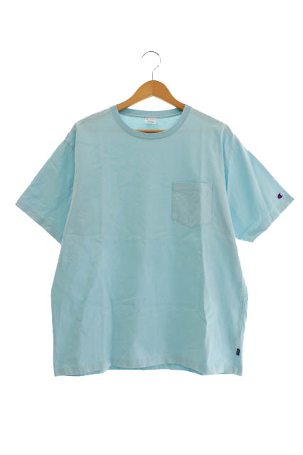 ロンハーマン Ron Herman Rch Champion チャンピオン Pocket Tee 胸ポケット 半袖 Tシャツ C8 R359 L 水色 ブルー ブランド古着ベクトル 中古 0040 メンズ 034 ベクトルパーク