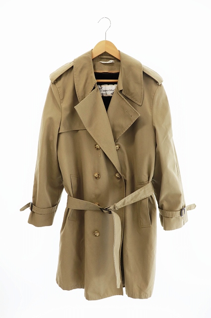 Clipper Mist クリッパー ミスト 80年代 トレンチ コート 38 ベージュ ブランド古着ベクトル 中古 0010 メンズ 034 ベクトルパーク