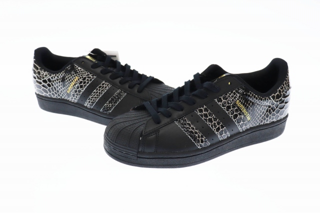 アディダス Adidas Superstar Snake Skin スーパースター クネーク スキン Fv3290 25 5 黒 ブラック ブランド古着ベクトル 中古 00 レディース 034 ベクトルパーク