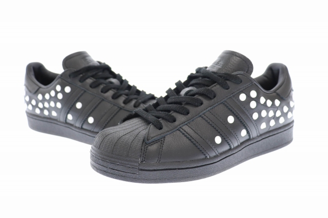 アディダス Adidas Superstar スパースター スニーカー スタッズ レザー Fv3343 25 0 黒 ブラック ブランド古着ベクトル 中古 0010 メンズ 034 ベクトルパーク