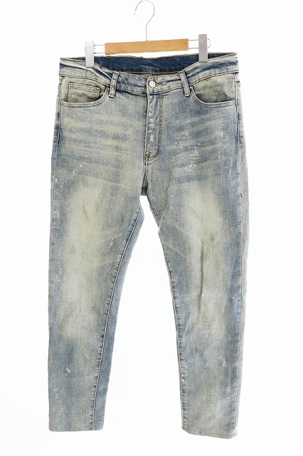 ミニマル Mnml Stretch Denim ストレッチ デニム ジーンズ パンツ M19 D586 34 ライトブルー ブランド古着ベクトル 中古 0030 メンズ 034 ベクトルパーク