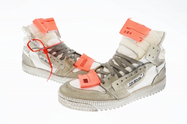 オフホワイト Off White Off Court 3 0 ハイカット スニーカー 42 ホワイト ブラック ブランド古着ベクトル 中古 0160 メンズ 034 ベクトルパーク