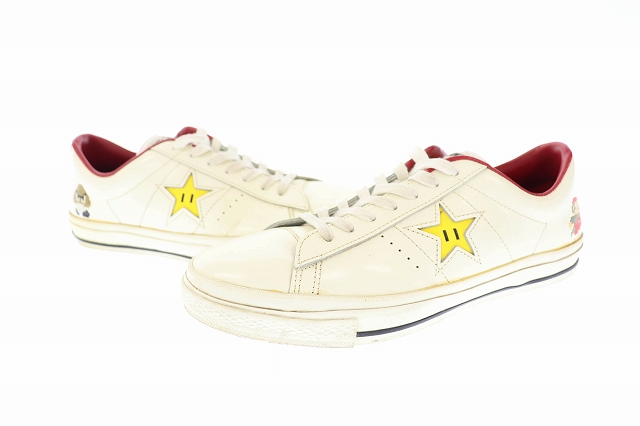 コンバース Converse Onestar Super Mario Bros ワンスター スーパーマリオブラザーズ スニーカー 29 白 ホワイト ブランド古着ベクトル 中古 107 メンズ 034 ベクトルパーク