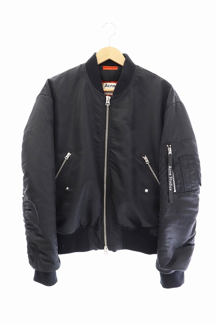 アクネ ストゥディオズ Acne Studios Ma 1 Makio ボンバー ジャケット Pss18 46 黒 ブラック ブランド古着ベクトル 中古 0180 メンズ 034 ベクトルパーク