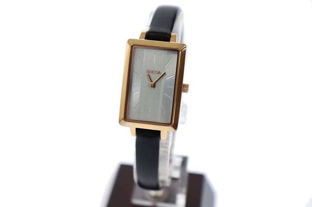 Breda ブレダ Eva エヴァ スクエア クォーツ 腕時計 1738d ピンクゴールド ブラック ブランド古着ベクトル 中古 0010 レディース 034 ベクトルパーク