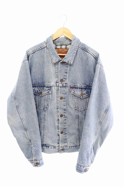 リーバイス Levi S ヴィンテージ Vintage Usa製 チェックライナー デニム ジャケット 03 M インディゴ ブランド古着ベクトル 中古 0035 メンズ 034 ベクトルパーク