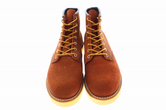 レッドウィング Redwing Classic Work Round Toe Copper Abilene Roughout クラシック ワーク ラウンドトゥ カッパー アビレーン ラフアウト ブーツ 8 茶 ブラウン ブランド古着ベクトル 中古 107 メンズ 034 ベクトルパーク