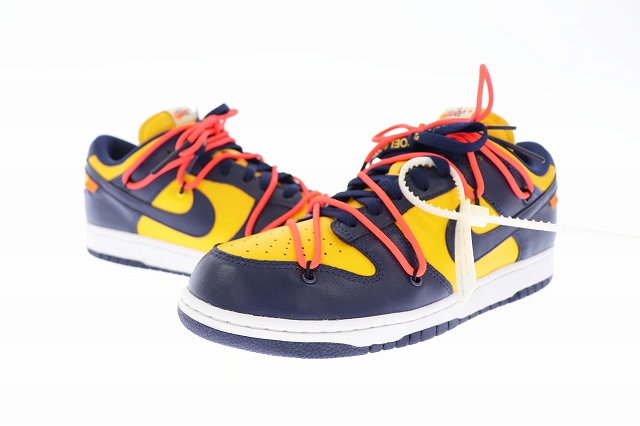 ナイキ NIKE ×OFF-WHITE オフホワイト DUNK LOW Michigan ダンク ロー ...