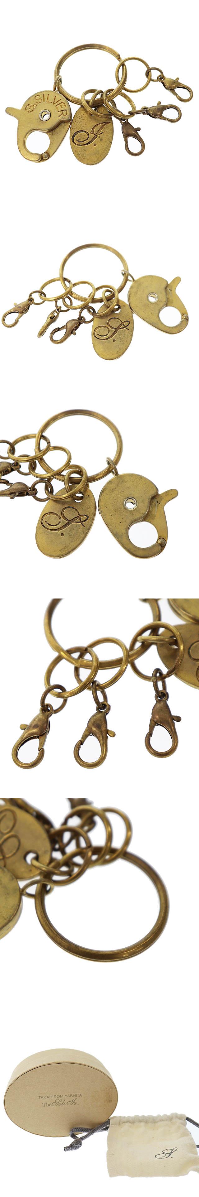 キーチェーン タカヒロミヤシタザソロイスト Takahiro Miyashita The Soloist 13aw ロゴ プレート キーチェーン キーリング キーホルダー ゴールド Iptc Net Br