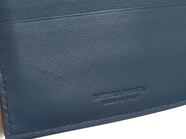 超人気新品 イントレチャート Veneta Bottega ボッテガヴェネタ 編み込み メンズ 103 ブルー 青 財布 二つ折り レザー 男性用 Its Iis International Org