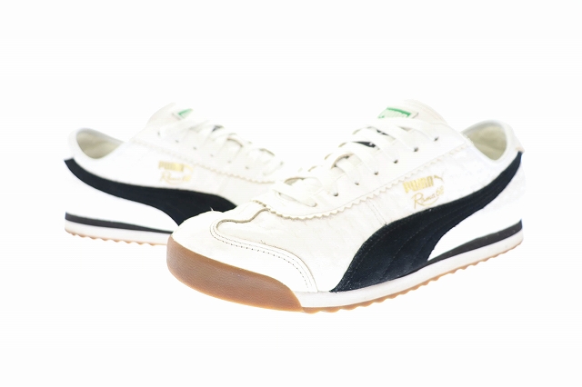 プーマ Puma Tomas Maier トーマス マイヤー Roma 1968 ローマ スニーカー 01 27 5 白 黒 ホワイト ブラック ブランド古着ベクトル 中古 107 メンズ 034 ベクトルパーク