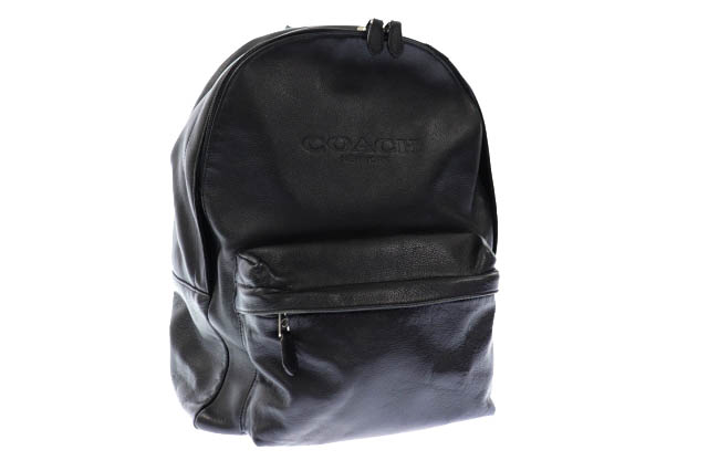 コーチ Coach Charles チャールズ スポーツ カーフ レザー バックパック リュック F 黒 ブラック ブランド古着ベクトル 中古 2113 103 メンズ 034 ベクトルパーク