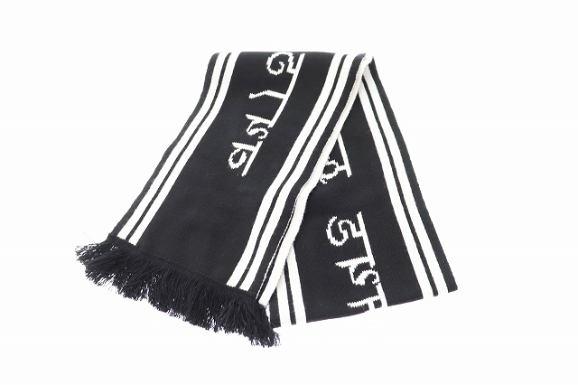 Stockholm Surfboard Club ストックホルム サーフボード クラブ マフラー 黒 ブラック 白 ホワイト ブランド古着ベクトル 中古 108 メンズ 034 ベクトルパーク