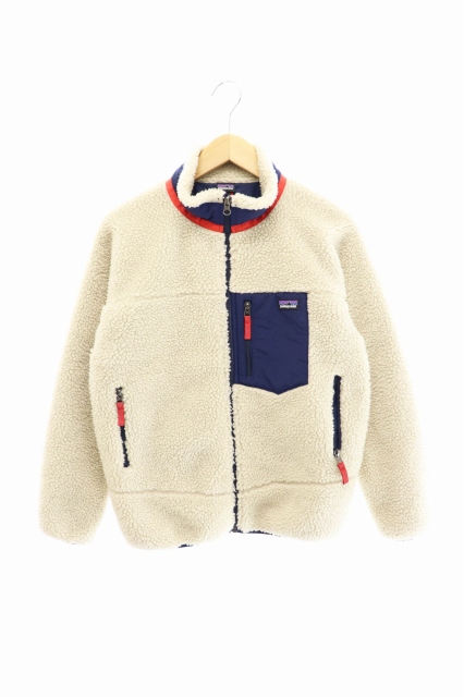 �p�^�S�j�A Patagonia 18AW KID'S RETRO-X JACKET �L�b�Y ���g���G�b�N�X �W���P�b�g �t���[�X XL �x�[�W�� �u�����h���x�N�g�� ���� 211226/107 ���f�B�[�X