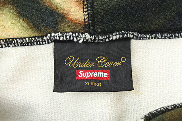 シュプリーム SUPREME ×UNDERCOVER アンダーカバー 15SS Hooded Sweatshirt 転写 総柄 フーデッド スウェット シャツ プルオーバー パーカー 希少サイズ XL マルチカラー ブランド古着ベクトル 中古 ☆AA★ 220304/103 メンズ