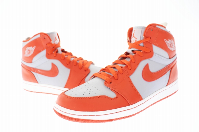 ナイキ NIKE AIR JORDAN 1 RETRO HIGH エア ジョーダン レトロ ハイ 332550-006 28 オレンジ グレー ブランド古着ベクトル 中古 ▲■ 220526/107 メンズ 【待望 ナイキ NIKE エアジョーダン レトロ ハイ 28 スニーカー