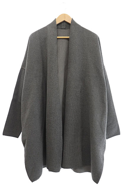 ミューズ ドゥーズィエム クラス MUSE de Deuxieme Classe 20AW Twins cotton ショートガウン ツインズ コットン カーディガン コート 20020500415030 灰 グレー ブランド古着ベクトル 中古 ● 220827/103 レディース