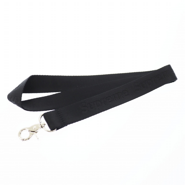 シュプリーム Supreme 16ss Nylon Lanyard Neck Strap ロゴ ネック ストラップ 黒 ブラック ブランド古着ベクトル 中古 2909 105 メンズ レディース 034 ベクトルパーク