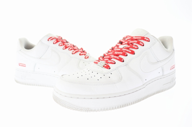 ナイキ NIKE ×SUPREME シュプリーム AIR FORCE 1 LOW エア フォース 参議院 NIKE×Supreme シュプリームAIR ホワイト エアフォース FORCE スニーカー