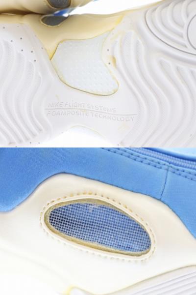 ナイキ NIKE 2003 AIR FLIGHTPOSITE UNC University Blue エア フライトポジット ユニバーシティ ブルー 624015-141 28 白 水色 ブランド古着ベクトル 中古 ▲■ 220921/107 メンズ