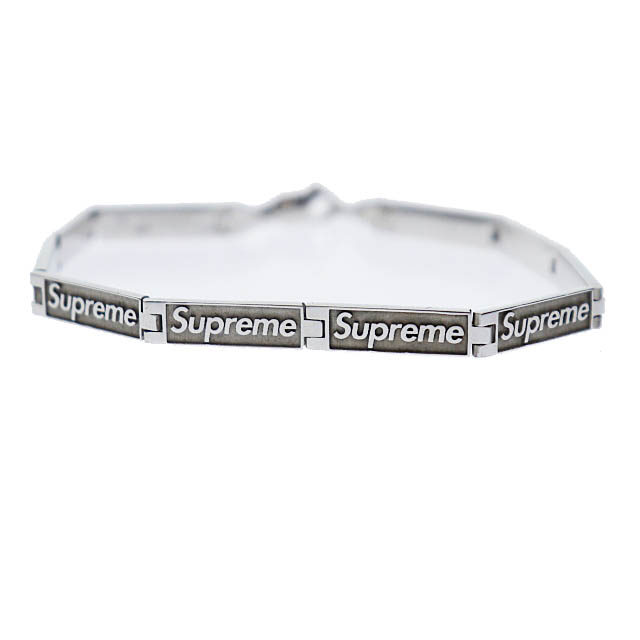 シュプリーム SUPREME ×Jacob&Co ジェイコブ 23SS Logo Link Bracelet 