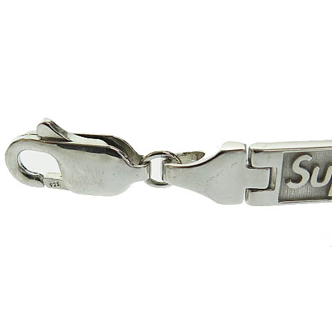 シュプリーム 23SS Jacob&Co SV925 ロゴリンクブレスレット シュプリーム SUPREME ×Jacob&Co ジェイコブ 23SS Logo Link