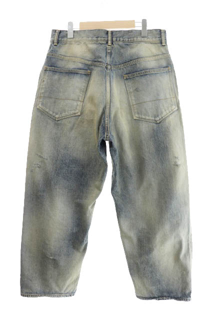 ANCELLM アンセルム 23SS SELVEDGE TAPERED 5P DENIM PANTS ダメージ 