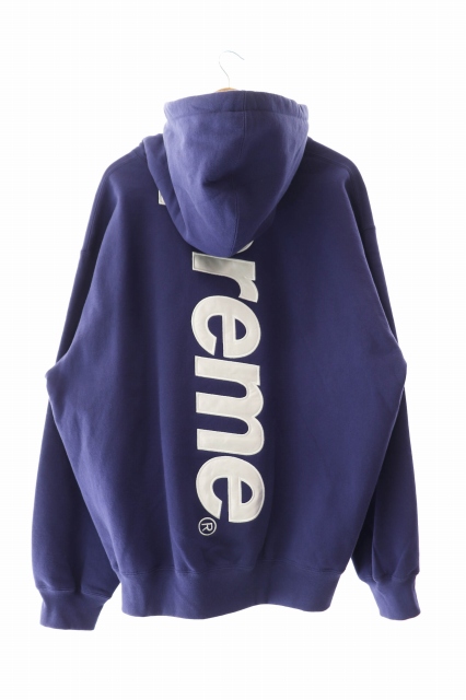 Supreme シュプリームボックスロゴ袖ロゴパーカー青赤L 未使用 