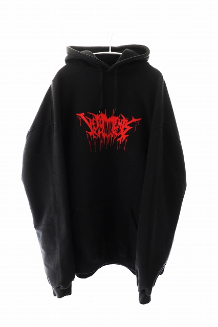 値下げ】VETEMENTS 美味しくっ ロゴプリント ニットセーター