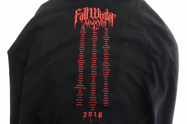 ヴェトモン ベトモン VETEMENTS 17AW Oversized Printed Hoodie 
