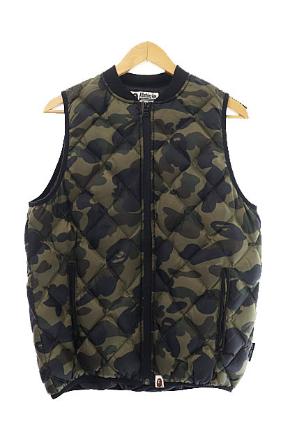 アベイシングエイプ A BATHING APE 1ST CAMO PUFFER VEST ファースト 