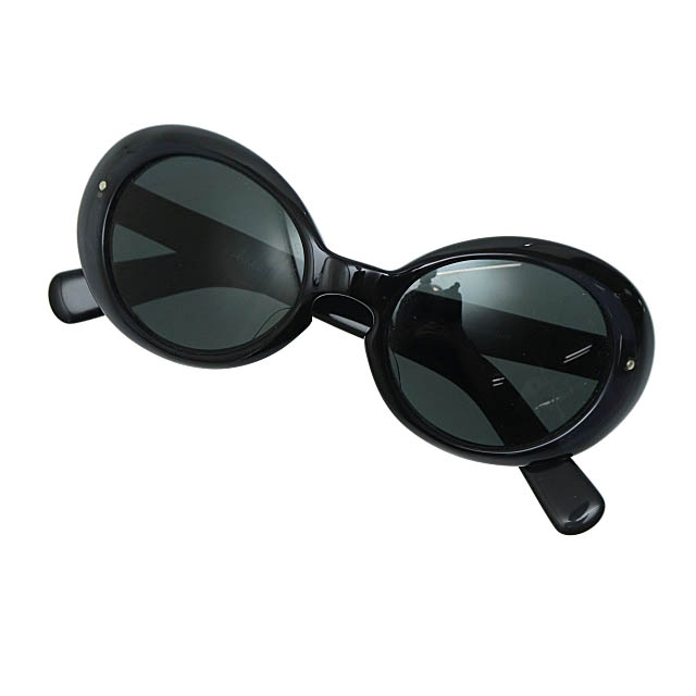 ブラックオーバル型サングラス オーバルフレームサングラス | NUMBER(N)INE 