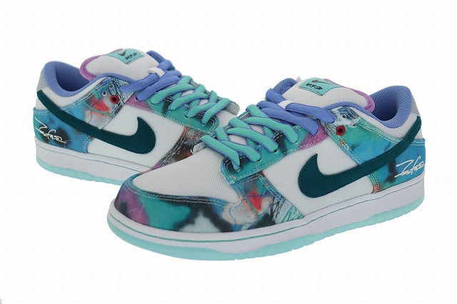 ナイキ NIKE ×Futura フューチュラ SB DUNK LOW WHITE AND GEODE TEAL 