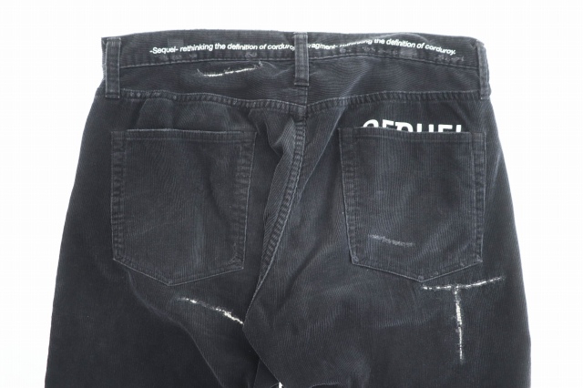 SEQUEL FRAGMENT ダメージデニムL 美品 FRAGMENT × SEQUEL